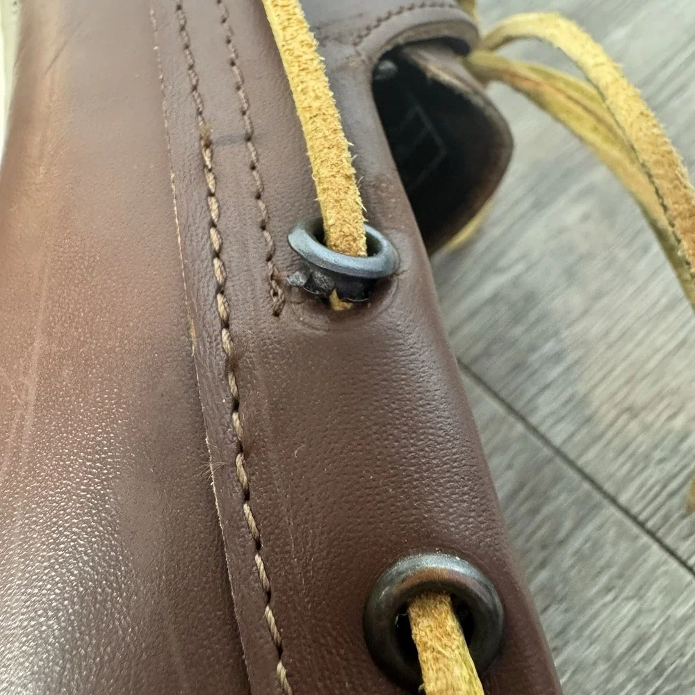 Sebago Docksides Boat Shoes Mens Size 15 M Waxed Brown Leather Preppy Nautical